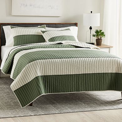 Sonoma Goods For Life® Sunbury Stripe Pieced Quilt or Sham