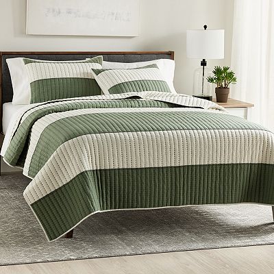 Sonoma Goods For Life® Sunbury Stripe Pieced Quilt or Sham