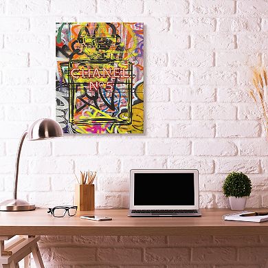Stupell Home Decor Graffiti Neon Lights Canvas Wall Art