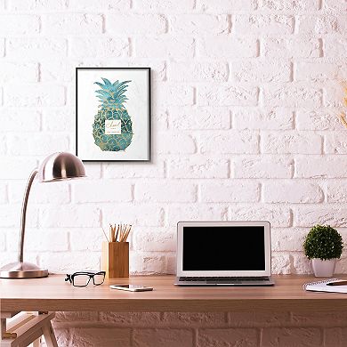 Stupell Home Decor Pineapple Watercolor Framed Wall Art