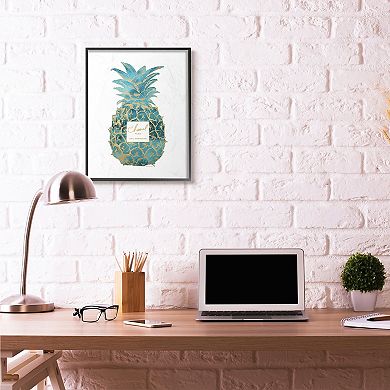 Stupell Home Decor Pineapple Watercolor Framed Wall Art