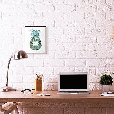 Stupell Home Decor Pineapple Watercolor Framed Wall Art