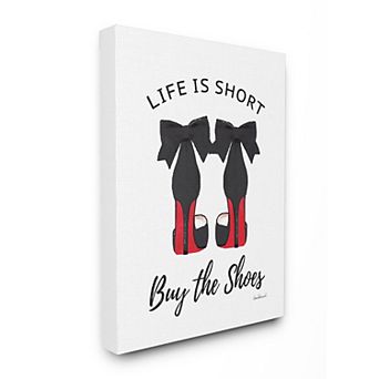 Stupell Home Decor Buy The Shoes Canvas Wall Art