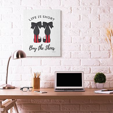 Stupell Home Decor Buy The Shoes Canvas Wall Art