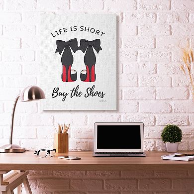 Stupell Home Decor Buy The Shoes Canvas Wall Art