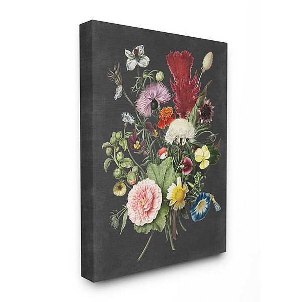 Stupell Home Decor Wildflower Botanical Drawing Canvas Wall Art