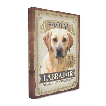 Stupell Home Decor Loyal Labrador Canvas Wall Art