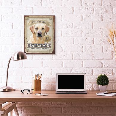 Stupell Home Decor Loyal Labrador Canvas Wall Art