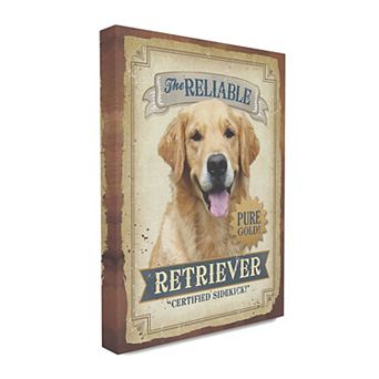 Stupell Home Decor Reliable Retriever Canvas Wall Art