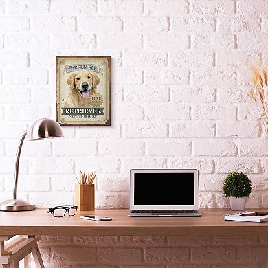 Stupell Home Decor Reliable Retriever Canvas Wall Art