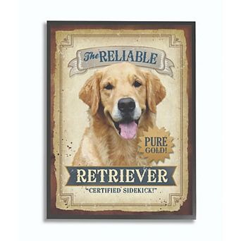 Stupell Home Decor Reliable Retriever Framed Wall Art