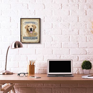 Stupell Home Decor Reliable Retriever Framed Wall Art