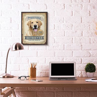 Stupell Home Decor Reliable Retriever Framed Wall Art