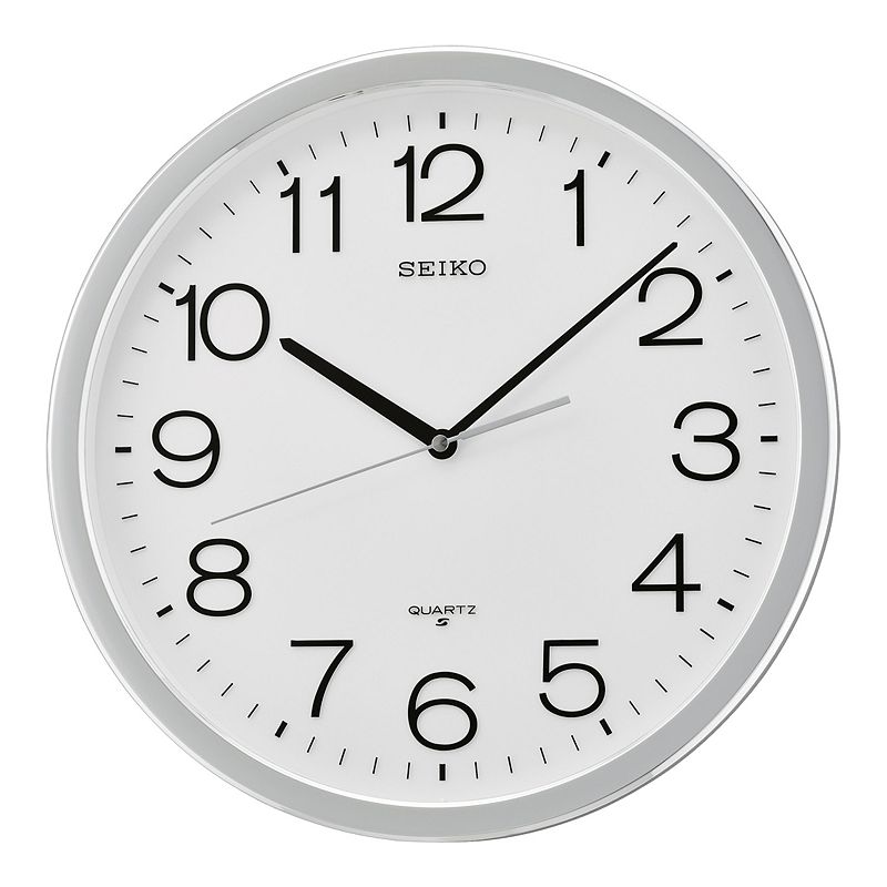 Seiko Office Classic Wall Clock, Silver
