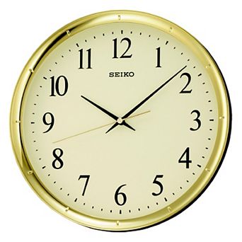Seiko Ultra Modern Gold Tone Wall Clock