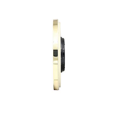Seiko Ultra Modern Gold Tone Wall Clock