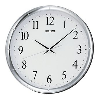 Seiko Ultra Modern Silver Tone Wall Clock