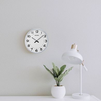 Seiko 20" Ultra-Modern Silver-Tone Wall Clock