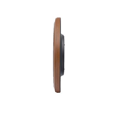 Seiko 13" Numbered Wooden Finish Wall Clock