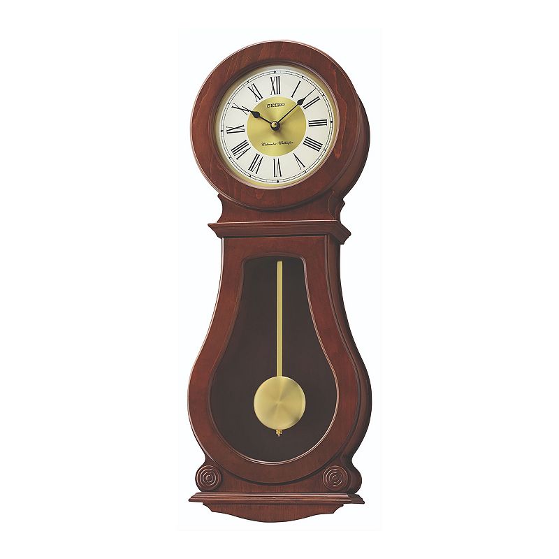 Seiko Circular & Classic Wall Clock, Brown