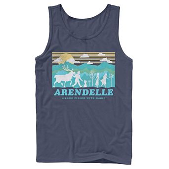 Men's Disney Frozen 2 Arendelle Group Silhouette Poster Tank Top