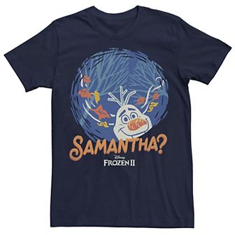Disney's Frozen 2 Olaf Samantha Circle Portrait Men's Tee