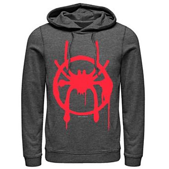 Men's Marvel Spiderverse Miles Symbol Tag Hoodie