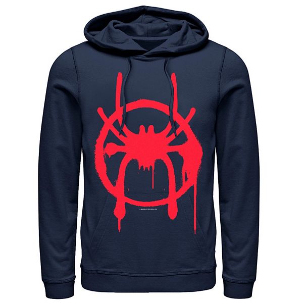 Men's Marvel Spiderverse Miles Symbol Tag Hoodie