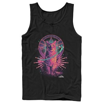 Men's Marvel Captain Marvel Movie Goose Galaxy Portrait Tank Top