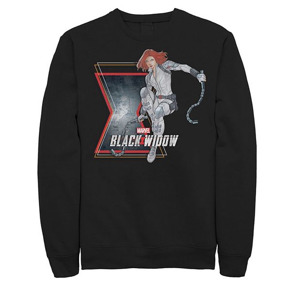 Men's Marvel Black Widow Action Pose Sweatshirt