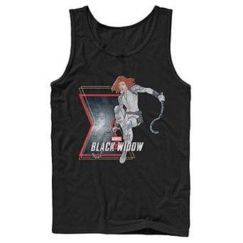 Men's Marvel Black Widow Action Pose Tank Top