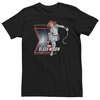 Men's Marvel Black Widow Action Pose Tee