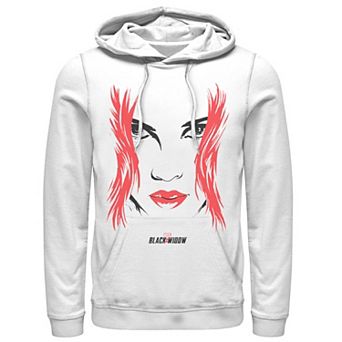 Men's Marvel Black Widow Big Face Hoodie
