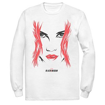 Men's Marvel Black Widow Big Face Tee