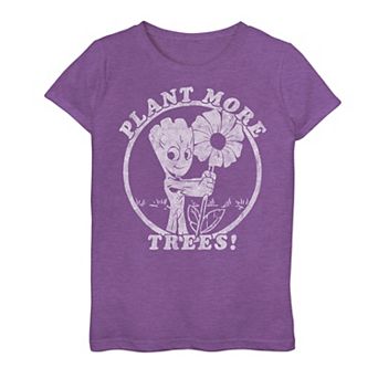 Girls 7-16 Marvel Guardians Of The Galaxy Groot Plant More Trees Graphic Tee