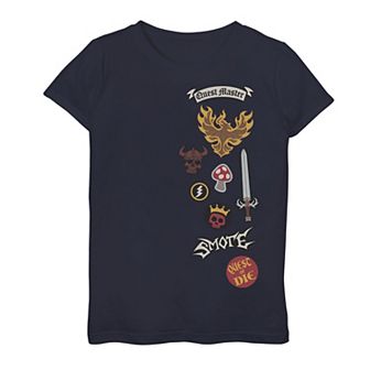Disney / Pixar's Onward Barley Girls 7-16 Vest Patches Graphic Tee