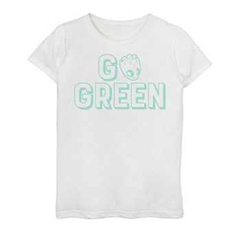 Girls 7-16 Marvel Guardians Of The Galaxy Groot Go Green Graphic Tee