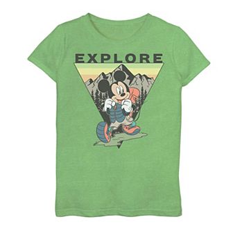 Disney's Mickey Mouse Girls 7-16 Explore Portrait Graphic Tee