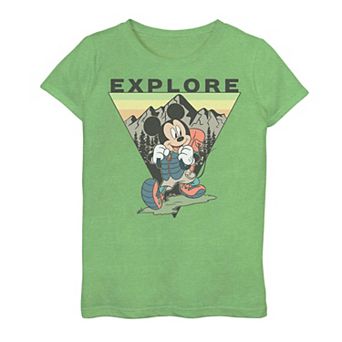Disney's Mickey Mouse Girls 7-16 Explore Portrait Graphic Tee