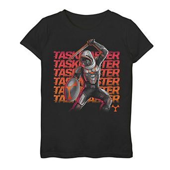 Girls 7-16 Marvel Black Widow Taskmaster Stack Graphic Tee