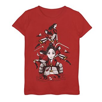 Disney's Mulan Girls 7-16 Live Action Mulan Poses Graphic Tee