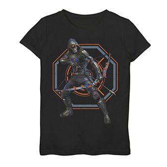 Girls 7-16 Marvel Black Widow Taskmaster Action Pose Graphic Tee