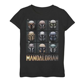 Girls 7-16 Star Wars The Mandalorian Helmet Box Up Graphic Tee