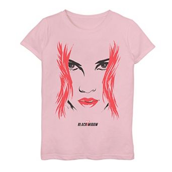 Girls 7-16 Marvel Black Widow Big Face Graphic Tee