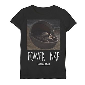 Girls 7-16 Star Wars The Mandalorian The Child aka Baby Yoda Power Nap Graphic Tee