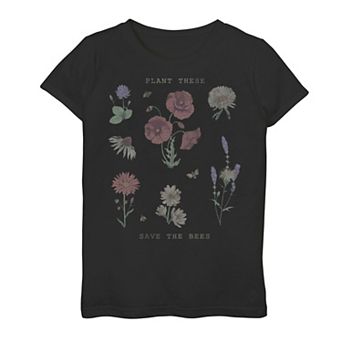 Girls 7-16 Fifth Sun Flower And Bee Graphic Tee