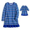 Girls 4-16 Jammies For Your Families® Hanukkah Dorm Nightgown & Doll Gown Pajama Set