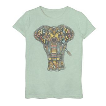 Girls 7-16 Fifth Sun Love Elephant Graphic Tee