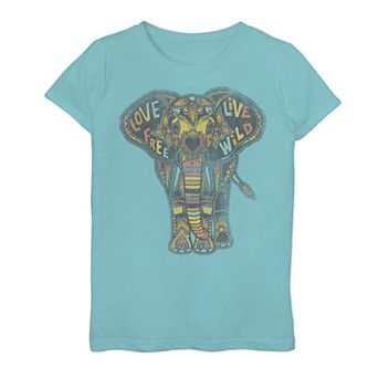 Girls 7-16 Fifth Sun Love Elephant Graphic Tee