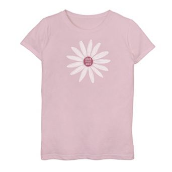 Girls 7-16 Good Vibes Only Simple Daisy Graphic Tee